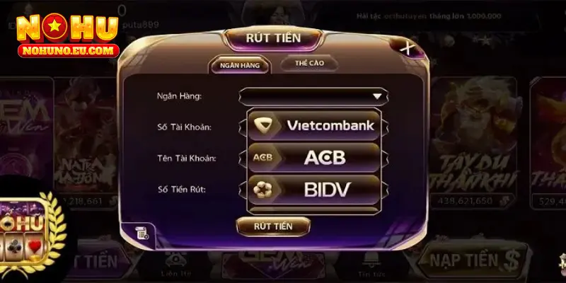 Giao dịch rút tiền thông qua thẻ qua thẻ cào đơn giản mà lại tiện lợi